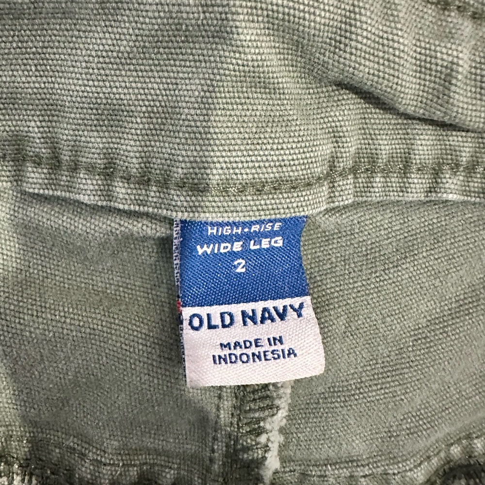 Old Navy Light Olive High-Rise Wide Leg Pants Label - Picture 4 of 4